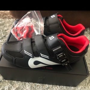 Brand new Peleton cycle shoes with clips